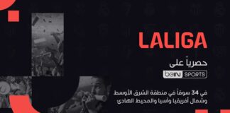 beIN تمدد حقوق البث الحصري للدوري الإسباني ضمن 34 سوقاً في منطقة الشرق الأوسط وشمال أفريقيا وآسيا والمحيط الهادئ