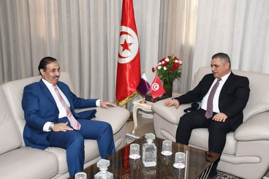 الاستعدادات-لعقد-اللجنة-العليا-المشتركة-التونسية-القطرية،-ابرز-محاور-لقاء-وزير-الداخلية-بسفير-دولة-قطر-في-تونس
