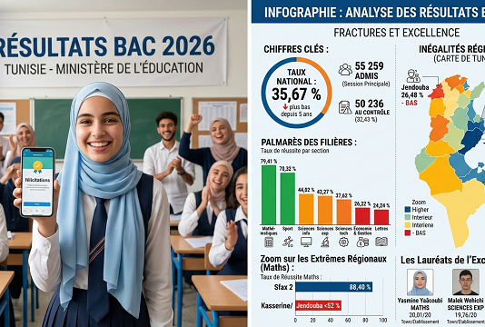 بكالوريا 2026 في تونس: تباين حاد في النتائج وفجوة جهوية تثير القلق